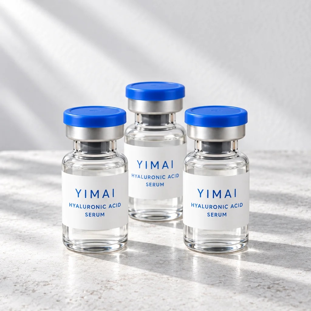 YIMAI Hyaluronic Acid Serum Vials packaging concept